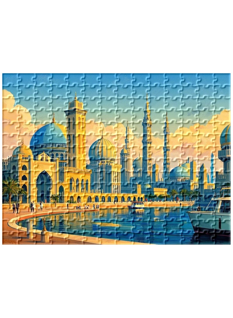 Anna 1000 Pieces Of Mosque Architectural Landscape Puzzle - Image 3
