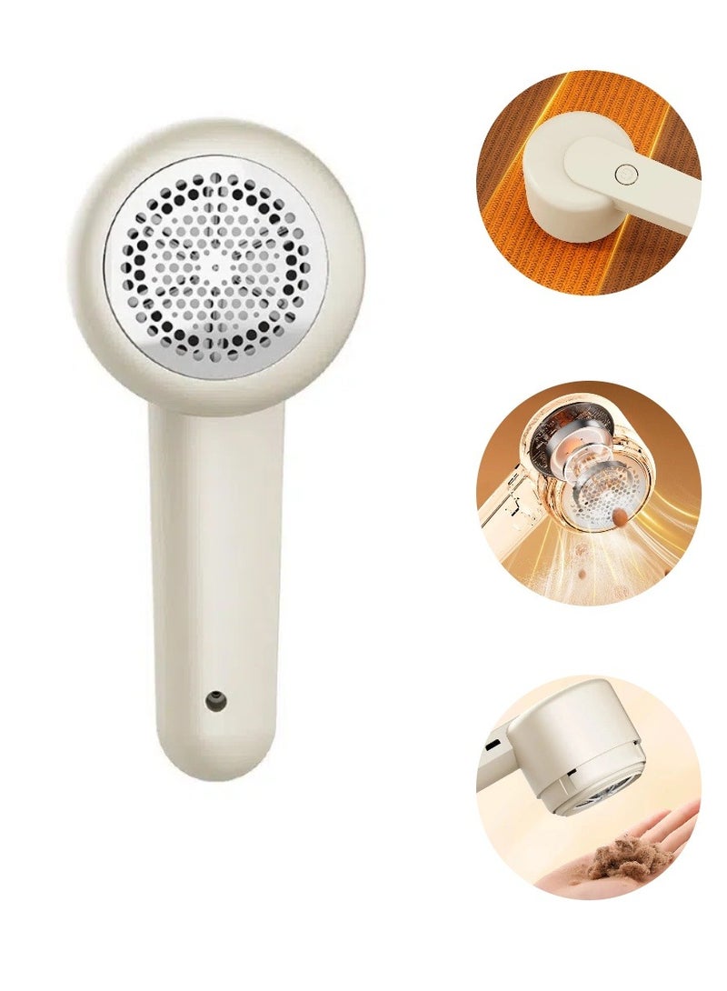 Usb Rechargeable Lint Remover, Stainless Steel Knife Net, 6-Blade Rotary Blade, Professional Electric Fabric Sweater Lint Remover For Clothes And Furniture, Fuzz, Cashmere, Wool, Legging, Sofa, Coats - Image 1