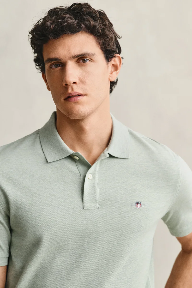 غانت Reg Shield Ss Pique Polo