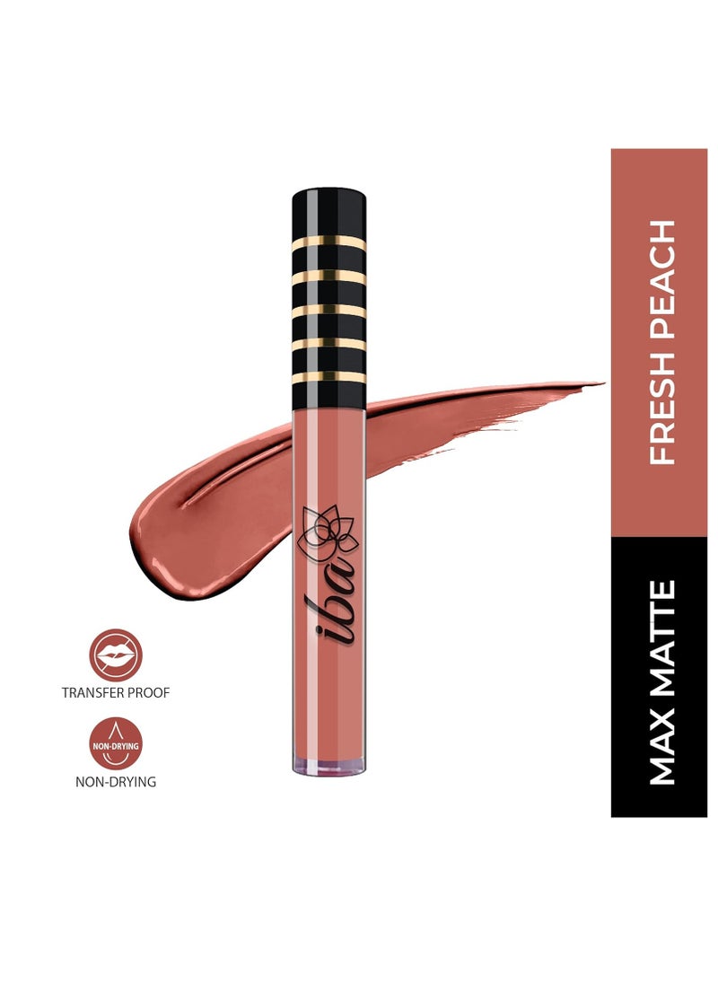 Iba Iba Maxx Matte Liquid Lipstick Shade Fresh Peach 2.6Ml  - Image 2