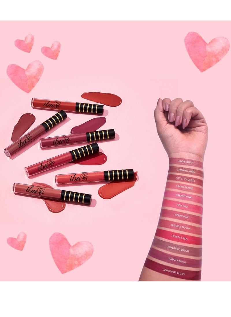 Iba Iba Maxx Matte Liquid Lipstick Shade Fresh Peach 2.6Ml  - Image 3