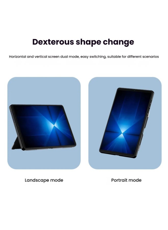 عام غطاء جلدي متوافق مع لينوفو ليجيون Y700 الجيل الرابع 8.8 بوصة 2025 (TB322FC) - غطاء واقي للجهاز اللوحي مع حماية من السقوط وحامل قابل للطي - Image 2