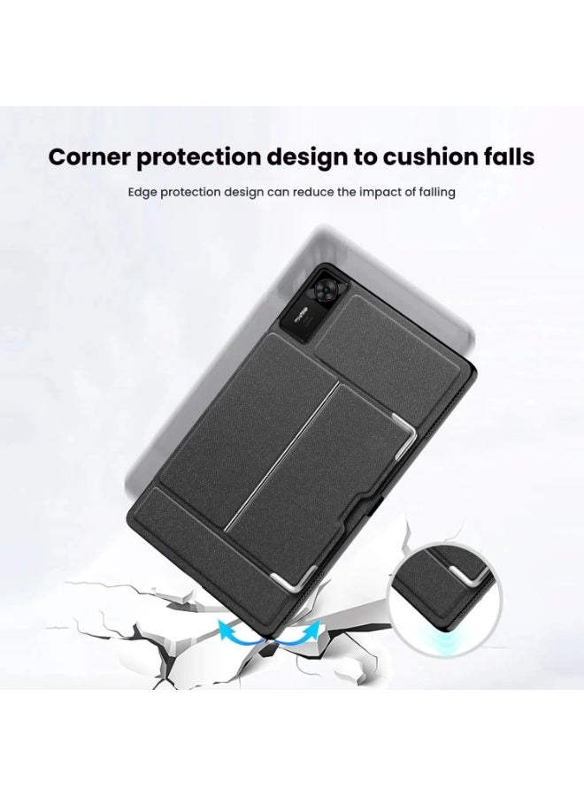 عام غطاء جلدي متوافق مع لينوفو ليجيون Y700 الجيل الرابع 8.8 بوصة 2025 (TB322FC) - غطاء واقي للجهاز اللوحي مع حماية من السقوط وحامل قابل للطي - Image 4