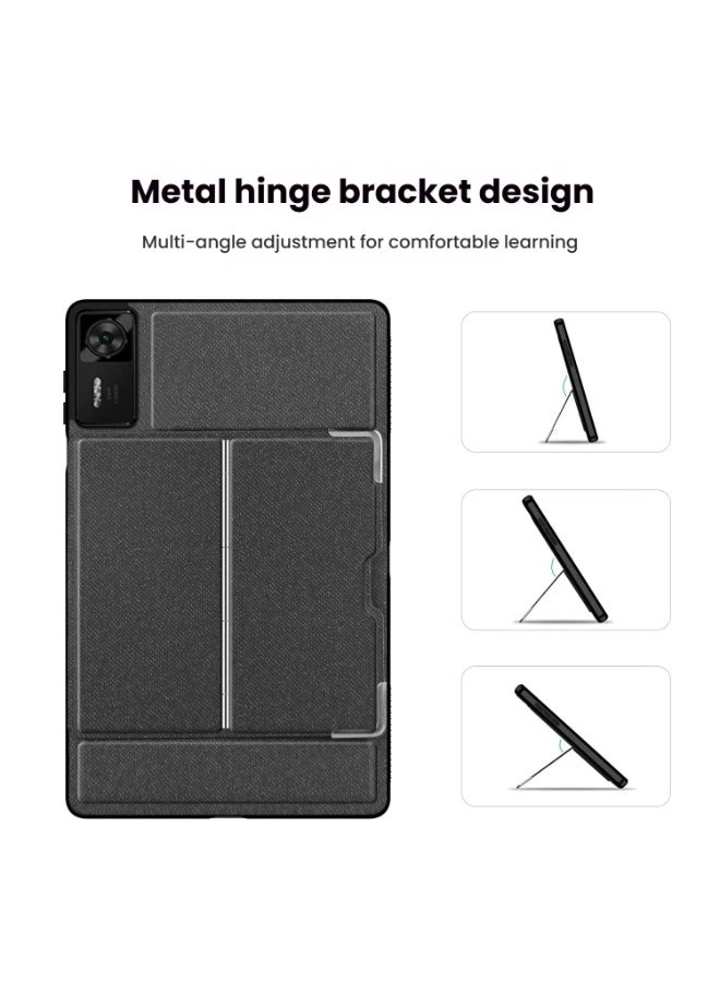 عام غطاء جلدي متوافق مع لينوفو ليجيون Y700 الجيل الرابع 8.8 بوصة 2025 (TB322FC) - غطاء واقي للجهاز اللوحي مع حماية من السقوط وحامل قابل للطي - Image 3