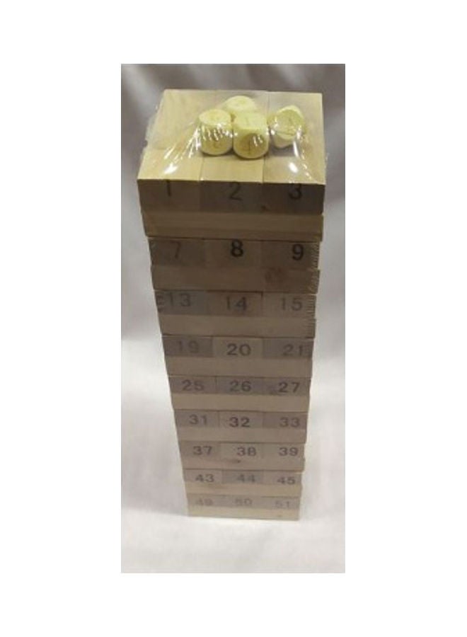 54-Piece Wooden Blocks Playset - Image 2