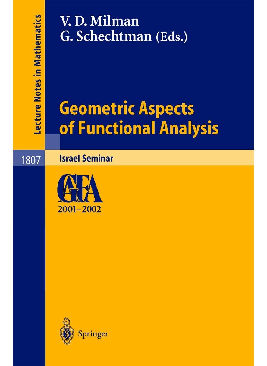 null - Geometric Aspects of Functional Analysis: Israel Seminar 2001-2002 - Image 1