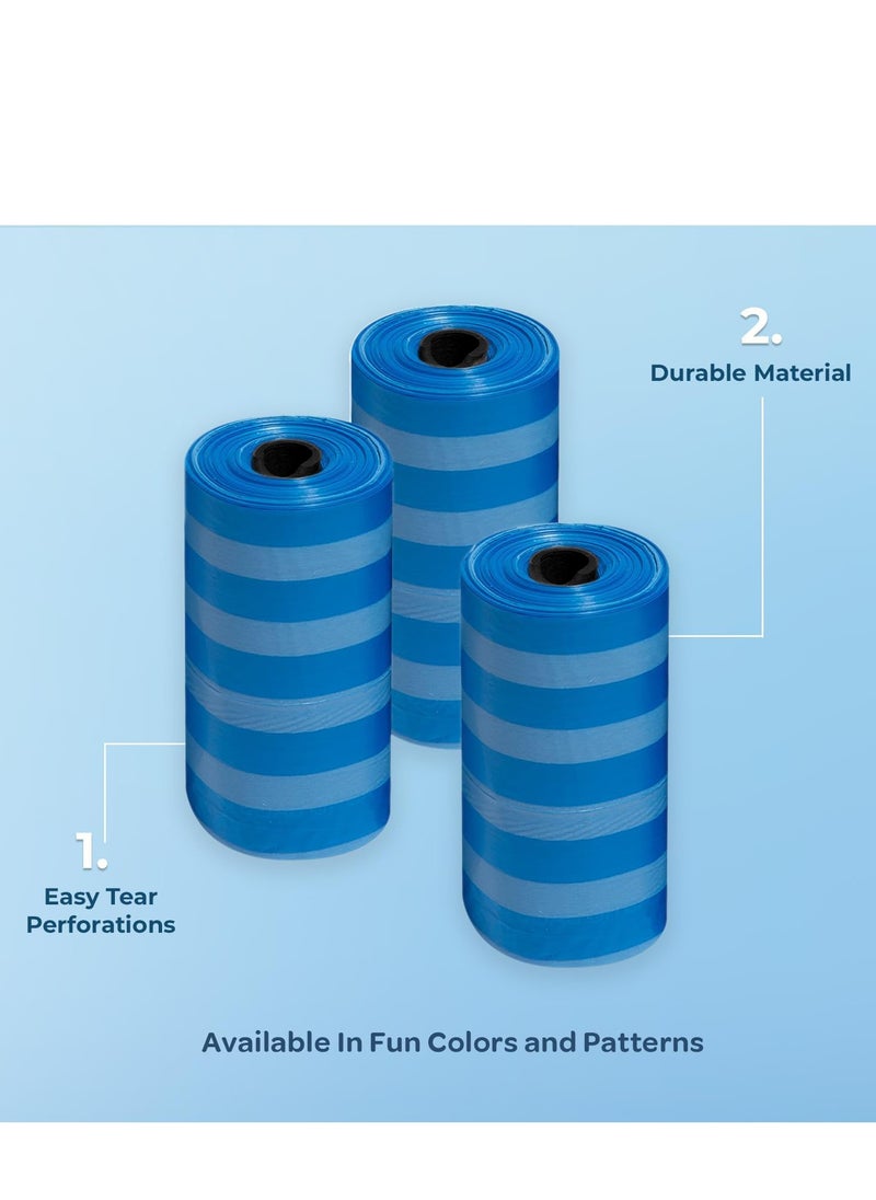 Amchi Baby Disposable Scented Bags pack of 12 rolls/240 Bags- Blue
