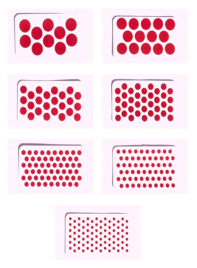 Ashirwad Maroon & Red Bindi Stickers Size 3.0 mm to 1.2 cm Available in Different Sizes One Size Packed in one Box Each 5 pcs and 10 pcs | AE000181-00 (Red, 8.00 mm 10 pcs) - Image 2