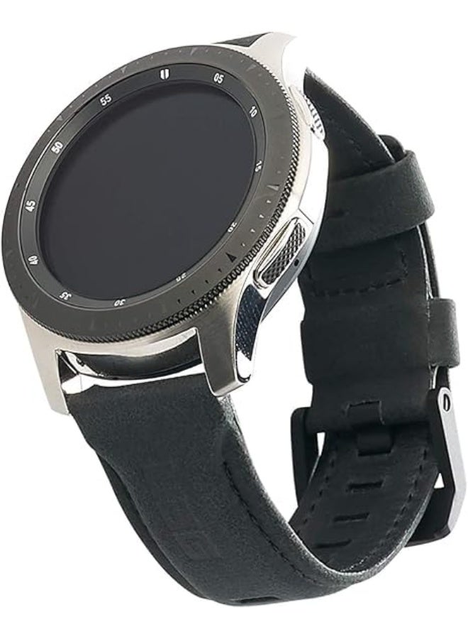 NEXT STORE Genuine Leather 22mm Strap Compatible with Samsung Galaxy Watch 3 45mm, Gear S3, Huawei GT3 46mm, GT2E, GT2 Pro, Magic 2, Amazfit GTR3 – Classic Band