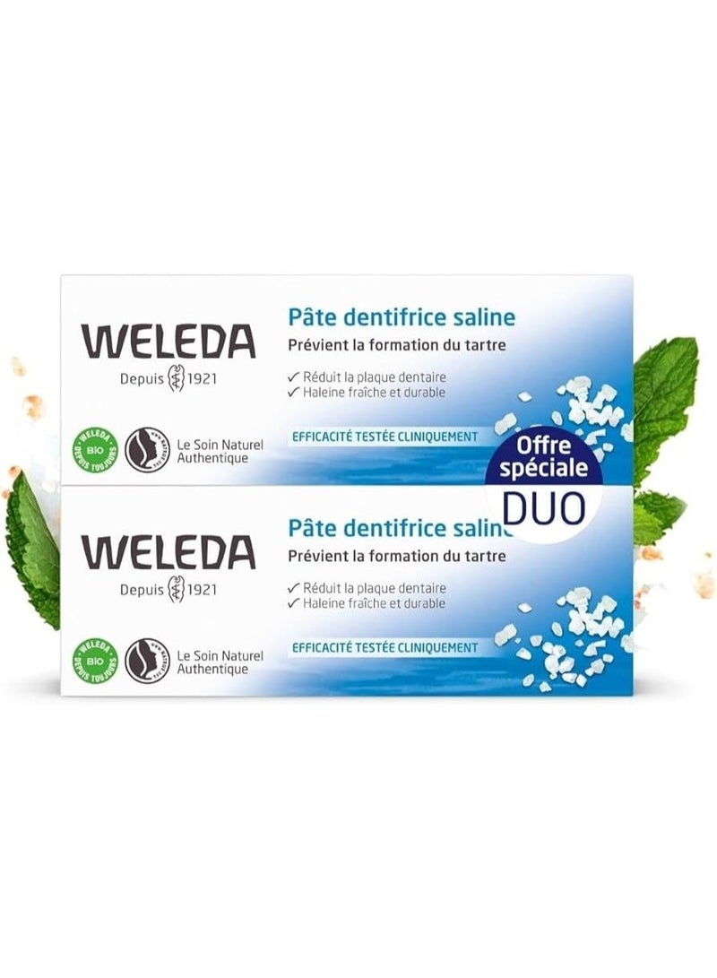 Weleda Salt Toothpaste 2x75ml Special Offer - Image 1