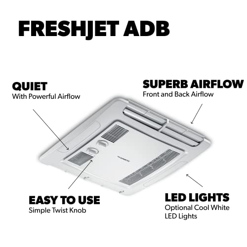 Dometic FreshJet Mechanical Air Distribution Box, White - Image 3