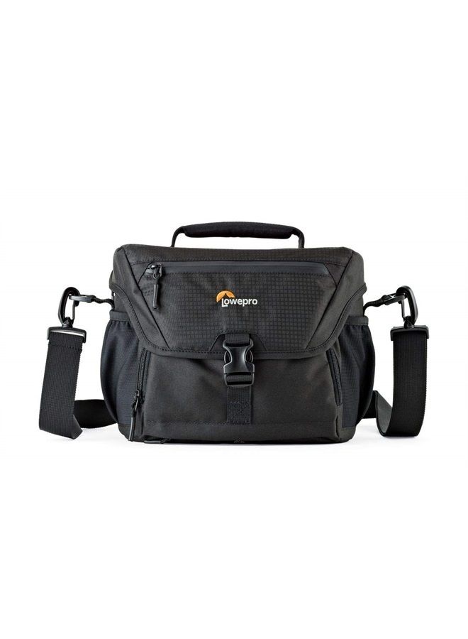 Lowepro LP37123 Nova 180 AW II Camera Bag, Waterproof, Customizable, Fits Pro-Depth DSLR with Lens, Compact Drone, 3-4 Additional Lenses, Flash, Black - Image 1