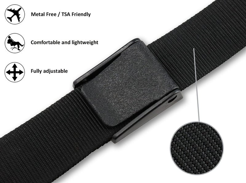Thomas Bates Titan Big and Tall Web Belt 64 Inch Menâ€™s Metal Free Heavy Duty - Image 2