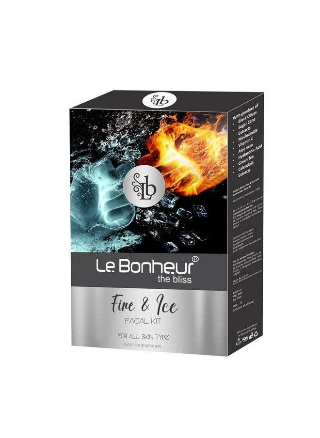 Le Bonheur.. - Le Bonheur Fire & Ice Facial Kit ; With Goodness Of : Vitamin C Aloe Vera Green Tea ; For All Type Of Skin - Image 1