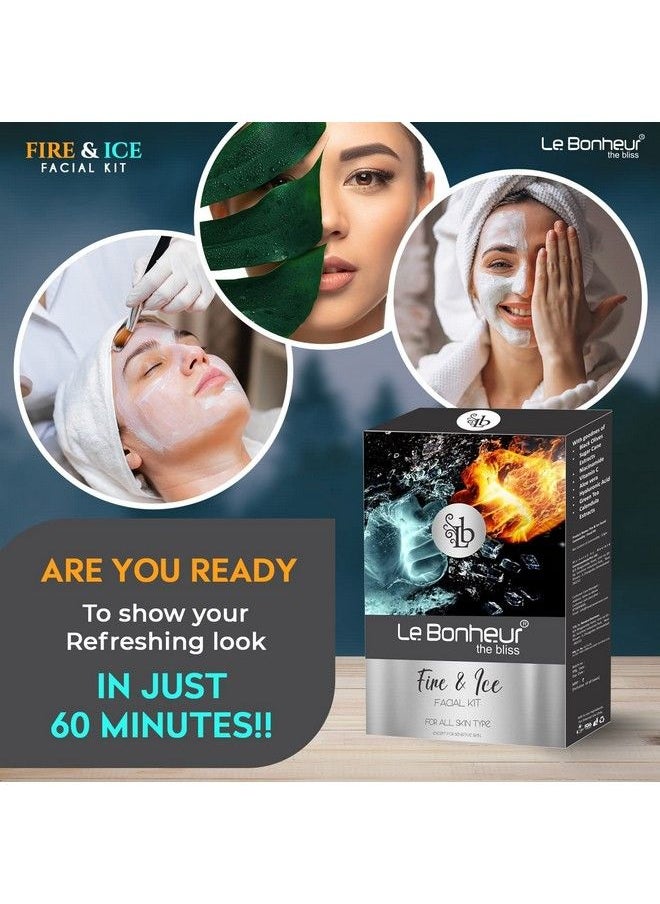 Le Bonheur.. - Le Bonheur Fire & Ice Facial Kit ; With Goodness Of : Vitamin C Aloe Vera Green Tea ; For All Type Of Skin - Image 1