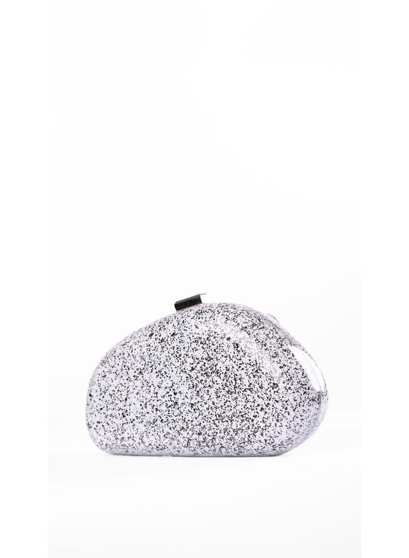 كيفيلي حقيبة كلاتش مزينة باللمعان والدانتيل - Image 2