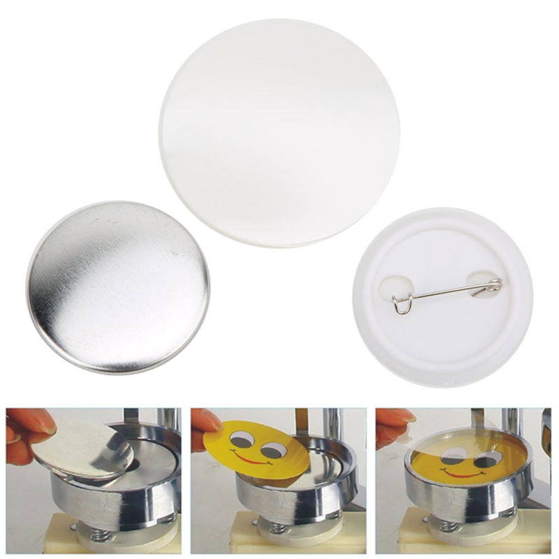 100 Sets 37mm Badge Pin Button Parts Badge Making Supplies DIY Crafts Materials - Image 2