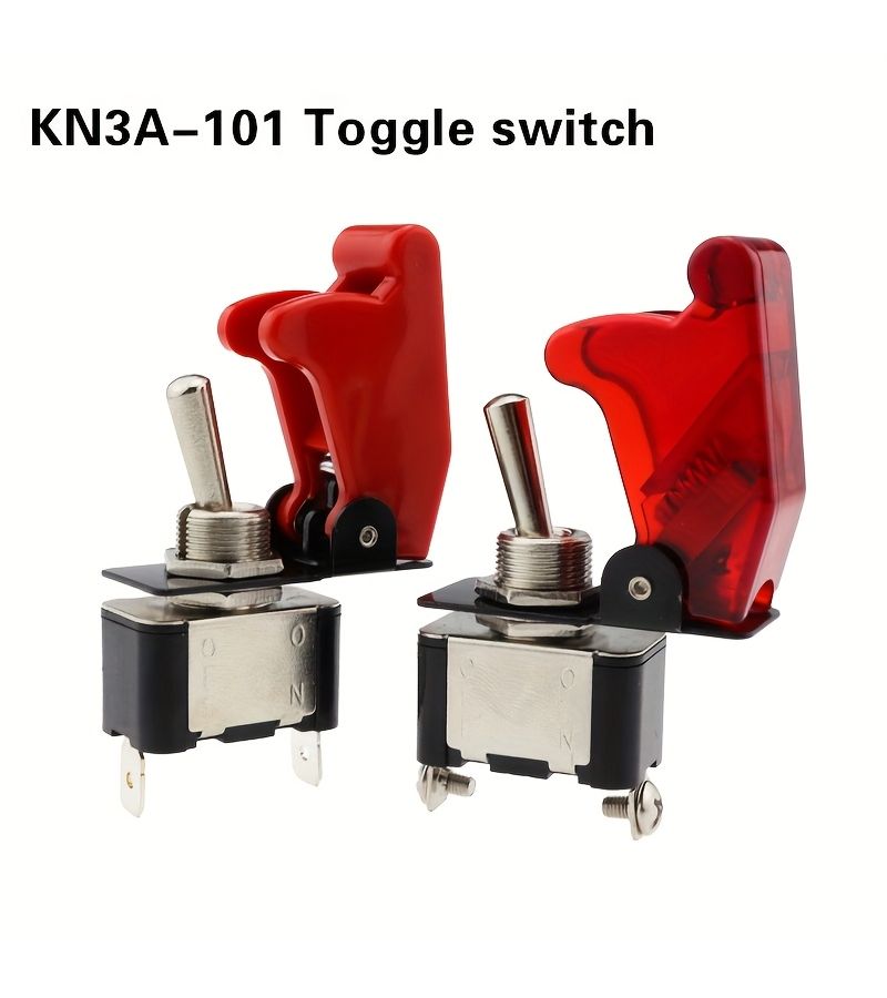 Kn3a-101 مفتاح تبديل ذراع هزاز ذو 2 سن و2 سرعة تشغيل وإيقاف بدون لمبة L - Image 1