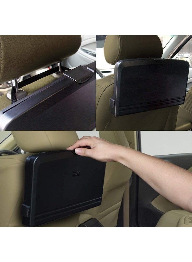 Foldable Car Food Tray Holder Multi- Functional Portable Auto Food and Drink Tray – Black Eating Organizer Backseat Car Tray – Kids Table Holder Desk- Laptop - Image 3
