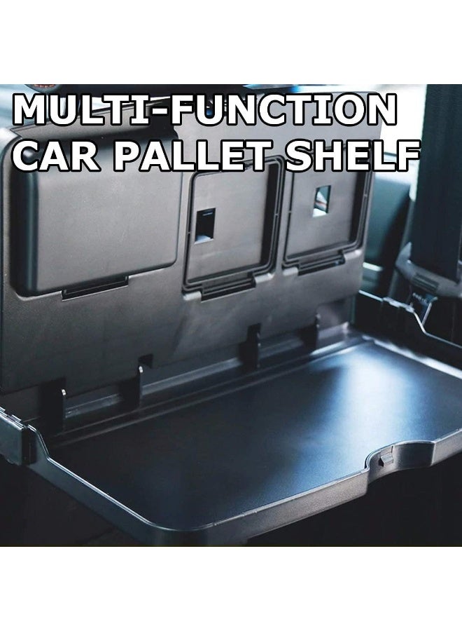 Foldable Car Food Tray Holder Multi- Functional Portable Auto Food and Drink Tray – Black Eating Organizer Backseat Car Tray – Kids Table Holder Desk- Laptop - Image 2