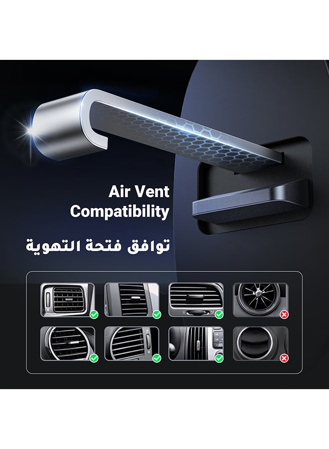 يو جرين حامل جوال السيارة Magsafe، لا يحجب فتحة التهوية أبدًا: 2025 حامل هاتف السيارة فائق الثبات من الجيل الثالث المحدث لتنفيس الهواء، حامل هاتف مغناطيسي للسيارة قابل للدوران مناسب لهاتف آيفون 15/16/17 جالاكسي S24 S25 - Image 2