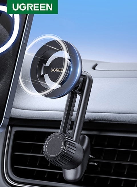 Magsafe Car Mount, Never Block Air Vent: 2024 Upgraded 3Rd-Gen Ultra Stable Car Phone Holder Air Vent Magnetic Car Mobile Holder Rotatable Car Mount Fit For iPhone 16/15/14 Galaxy S24 S23 S22, Xiaomi Black