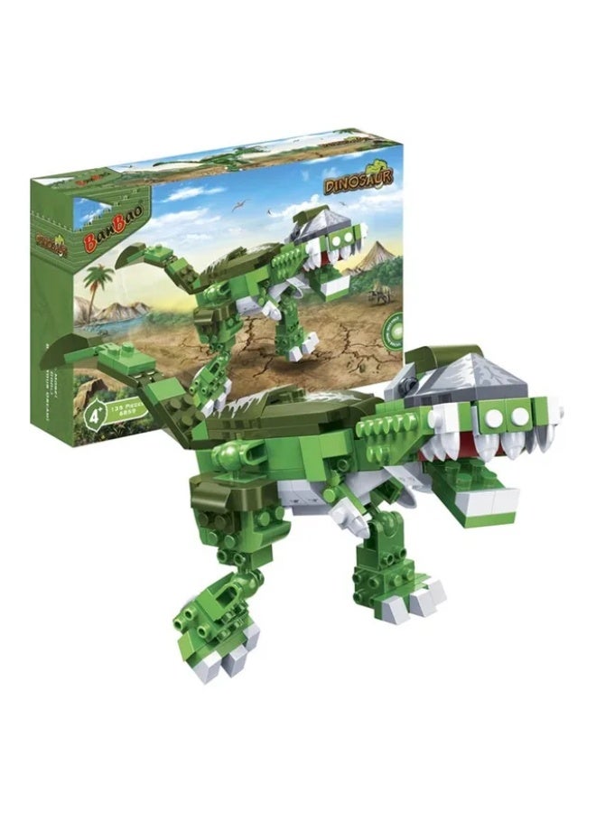 BanBao مجموعة كتل البناء التعليمية دينو، مجموعة بناء للأطفال، نشاط STEM للأولاد من عمر 4 سنوات فما فوق، ألعاب الديناصورات للأطفال 135 قطعة كتل بناء 6859 - Image 2