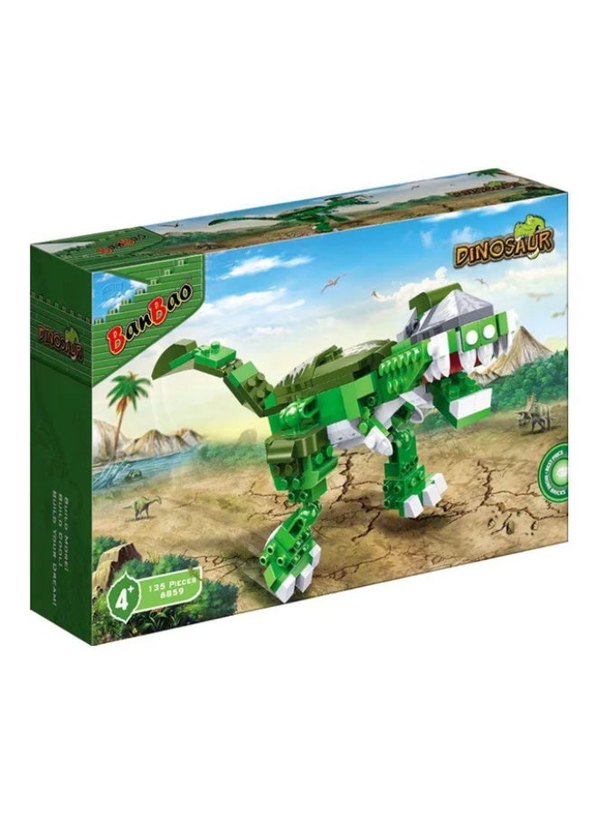 BanBao مجموعة كتل البناء التعليمية دينو، مجموعة بناء للأطفال، نشاط STEM للأولاد من عمر 4 سنوات فما فوق، ألعاب الديناصورات للأطفال 135 قطعة كتل بناء 6859 - Image 1