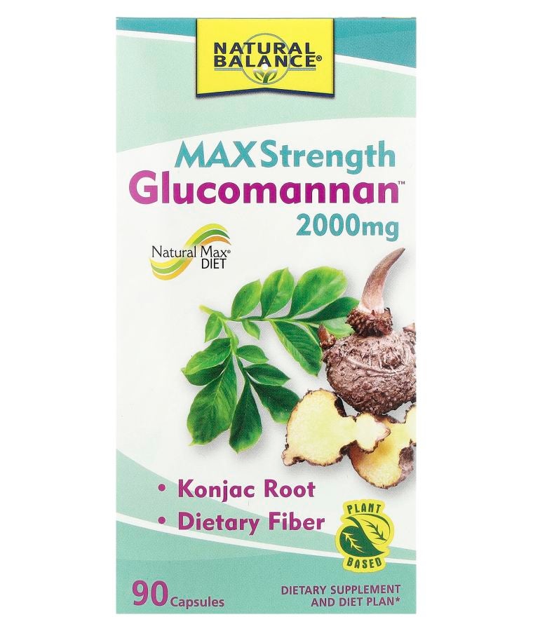 Glucomannan™ Maximum Strength 90 Capsules (666 mg per Capsule)