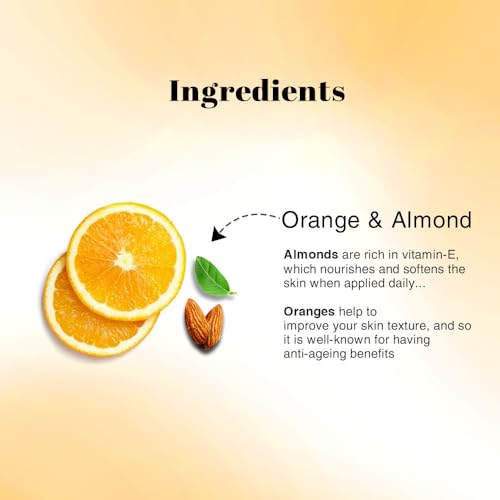 Richfeel Orange Almond Scrub For Brightening & Revitalizing | Gentle Exfoliation | Removes Blackheads & Dead Skin Cells | Suitable for All Skin Types | 100 g - Image 4