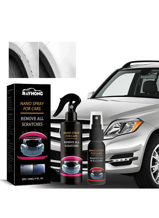 RAYHONG Nano Spray for Car Scratch Repair, High Protection Three in One, Car Scratch Nano Repair Spray, Car Coating Fast Wax Polishing Spray, Remove Dirt and Grease Easily - 120ML  - Image 2