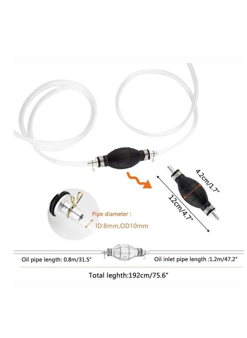 Y&D Car Fuel Tank Sucker Gasoline Absorber, Transfer Pump, Siphone Hose, Transfer, Newest Siphon Hand for Gas Petrol Diesel Oil Liquid Water Fish  - Image 2