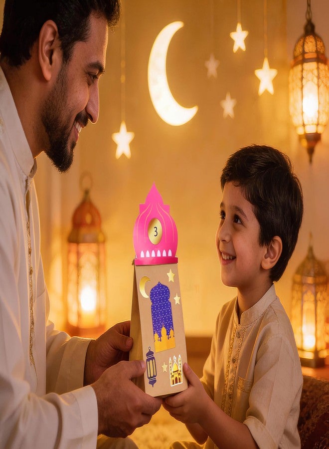OLEEK ramadan advent calendar for kids - Ramadan decorations for home 2026 - Ramdan calendar - Ramadan gifts - ramadans decor - eid mubarak gift bags for kids - ramadan's mubarak bags - ramadans boxes - Image 2
