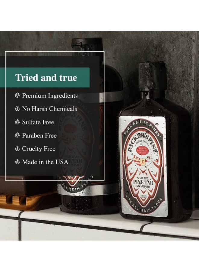 Packer's Pine Tar Shampoo ; The Original Mens Shampoo Made With Natural Pine Tar And Pine Oils ; Mens Shampoo & Camping Shampoo ; Paraben Sulfate And Creosote Free Shampoo - Image 4