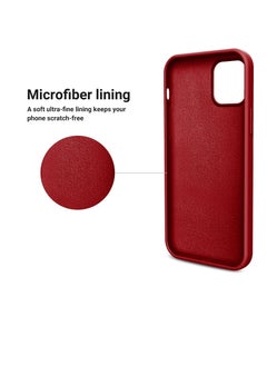Generic Soft Silicon Mobile Magic Case with Microfiber Lining For Apple iPhone 15 Pro 6.1 Inch (Red)  - Image 2