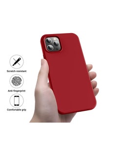Generic Soft Silicon Mobile Magic Case with Microfiber Lining For Apple iPhone 15 Pro 6.1 Inch (Red)  - Image 3