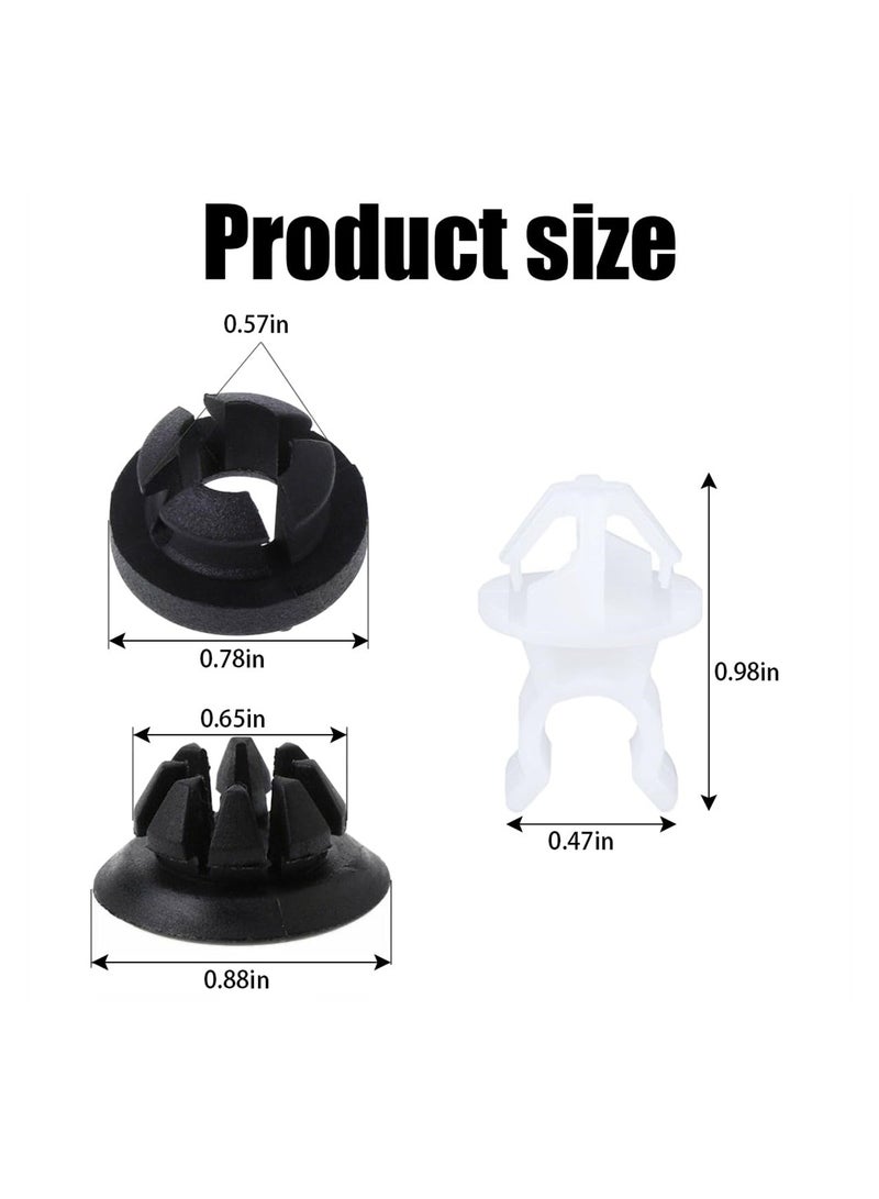 SYOSI 60Pcs Hood Prop Rod Holder Clips, Car Engine Hood Support Prop Rod Grommet Clips, Auto Decorative Accessories, Compatible with 91503-SS0-003, Fit for Most Cars Automobile Bracket - Image 2