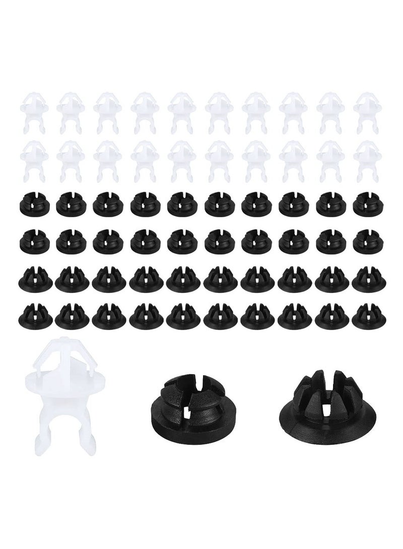 SYOSI 60Pcs Hood Prop Rod Holder Clips, Car Engine Hood Support Prop Rod Grommet Clips, Auto Decorative Accessories, Compatible with 91503-SS0-003, Fit for Most Cars Automobile Bracket - Image 1