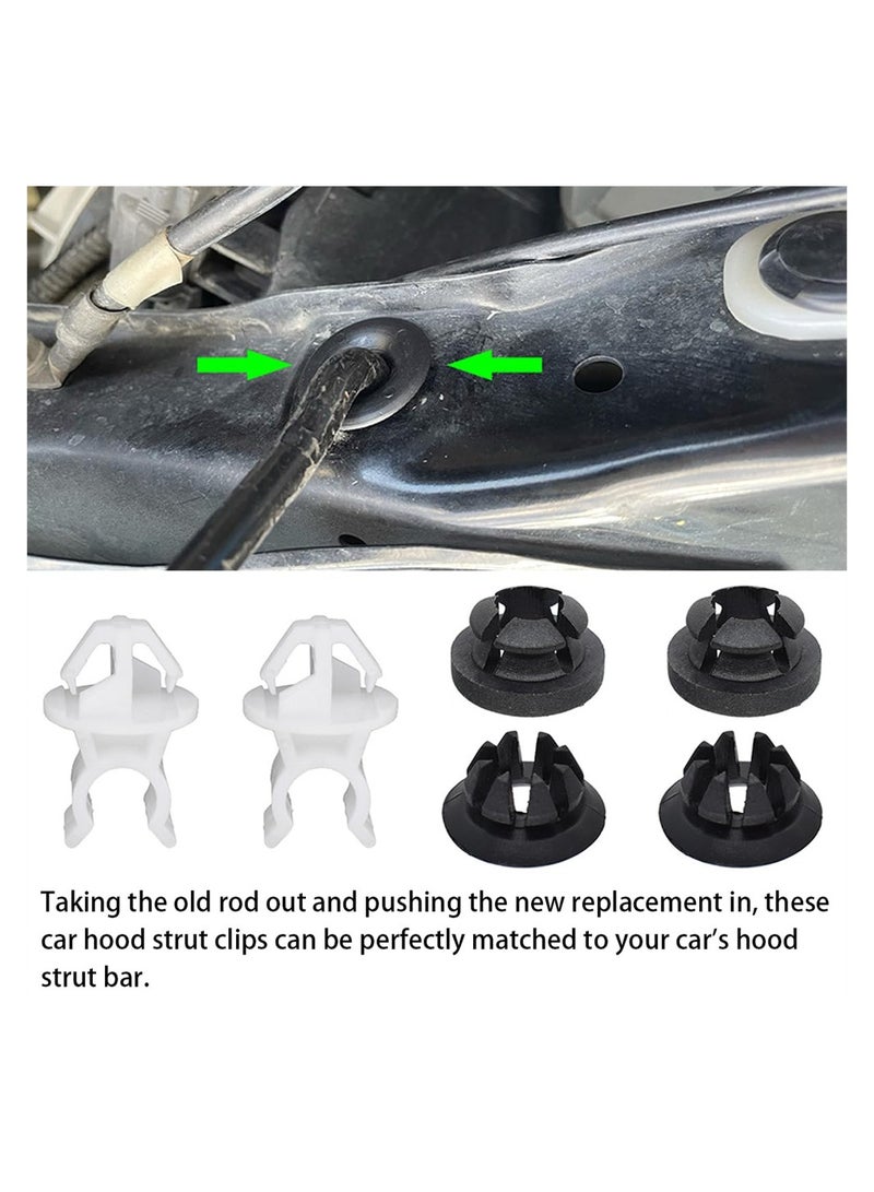 SYOSI 60Pcs Hood Prop Rod Holder Clips, Car Engine Hood Support Prop Rod Grommet Clips, Auto Decorative Accessories, Compatible with 91503-SS0-003, Fit for Most Cars Automobile Bracket - Image 4