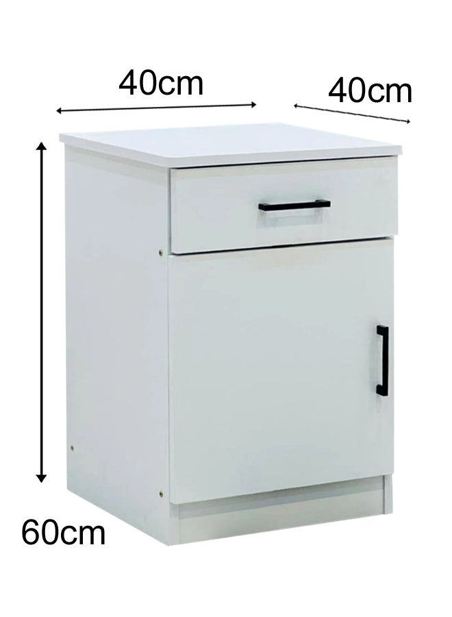 ليفينج طاولة سرير جانبية حديثة مع خزانة أدراج خشبية 40 × 40 × 60 سم - Image 4