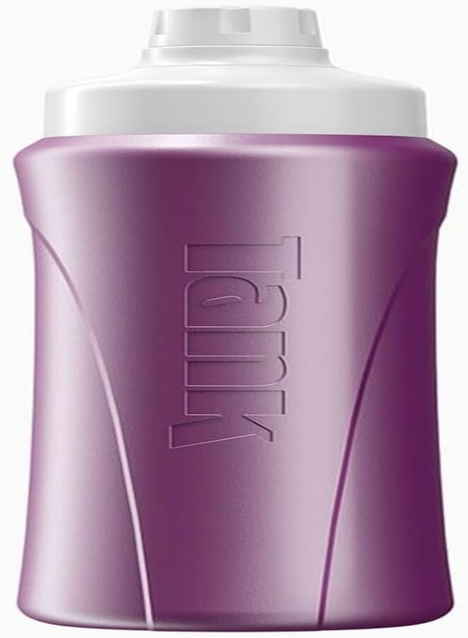 Tank Insulated Plastic Water Bottle, 650mL, Purple, BPA Free, Perfect for School, Gym, Outdoor Activities