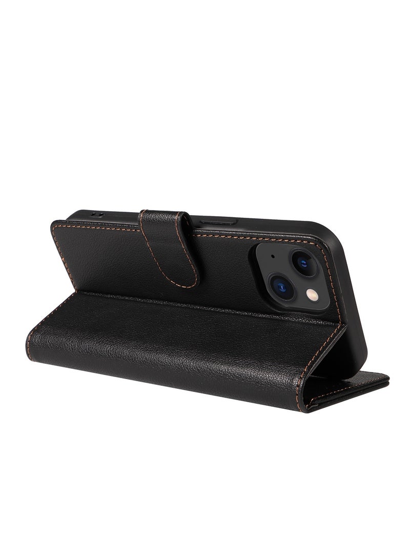 General iPhone 15/15 Plus/15 Pro/15 Pro Max Case PU Leather Wrist Strap Wallet Case Card Holder Shockproof Flip Cover  - Image 4