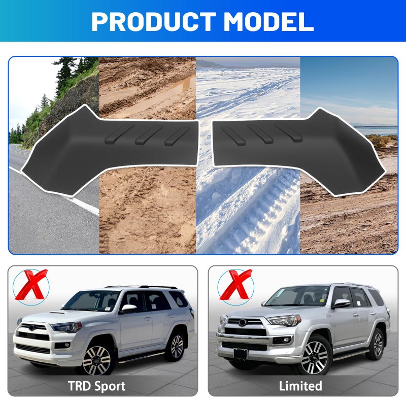 Titibett Rear Bumper Cover Fits for 2014-2024 Toyota 4Runner Bumper Protector Compatible with 4Runner Exterior Accessories Rear Bumper Corner Guard (Exclude TRD Sport Limited) - Image 4