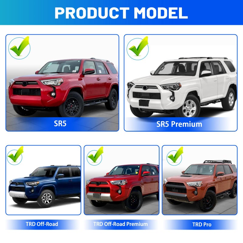Titibett Rear Bumper Cover Fits for 2014-2024 Toyota 4Runner Bumper Protector Compatible with 4Runner Exterior Accessories Rear Bumper Corner Guard (Exclude TRD Sport Limited) - Image 3