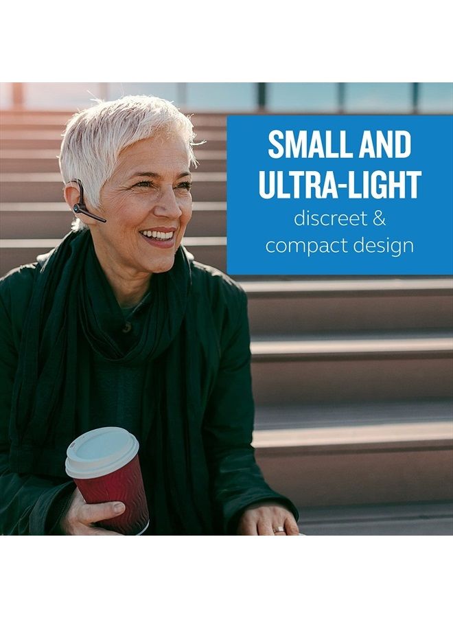 BlueParrott سماعة بلوتوث أحادية M300-XT مع خاصية إلغاء الضوضاء وخاصية عدم استخدام اليدين للهواتف المحمولة مع ما يصل إلى 14 ساعة من وقت التحدث للمحترفين والسائقين أثناء التنقل - Image 4