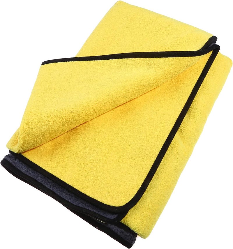 cheekyglo Dog Towel, Soft Absorbent Microfibre Pet Towel, Quick Drying Pet Bath Towel Robe for Dogs Cats Cleaning Washcloth Pet Accessories,Yellow L - Image 3