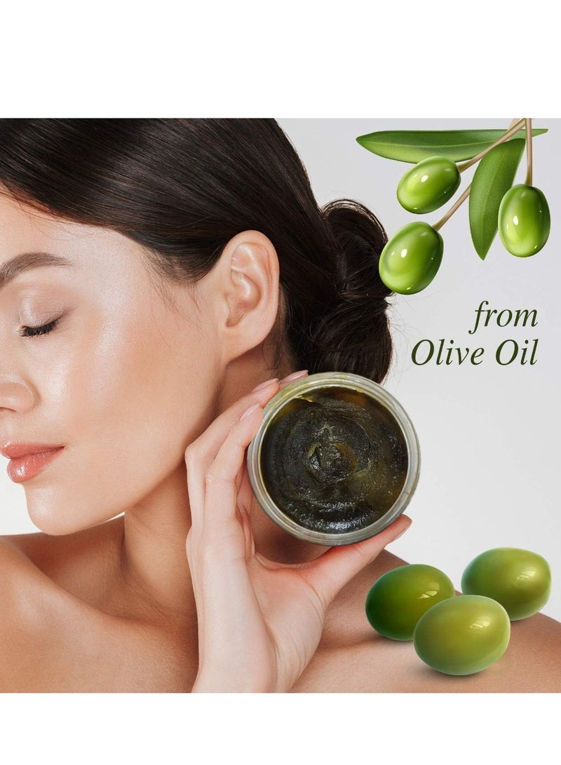 DANDY Moroccan soap with Olive Oil Dandy Beauty Natural - 500 ml and Disposable Loofah - Image 3