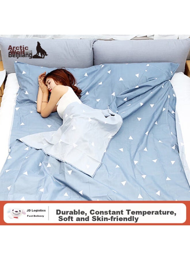 BeiJiLang Beijilang Travel Outdoor Bed Sheet, Comfortable 160*230cm, Indoor Dirt-proof, Portable Double Sleeping Bag Cover - Image 1
