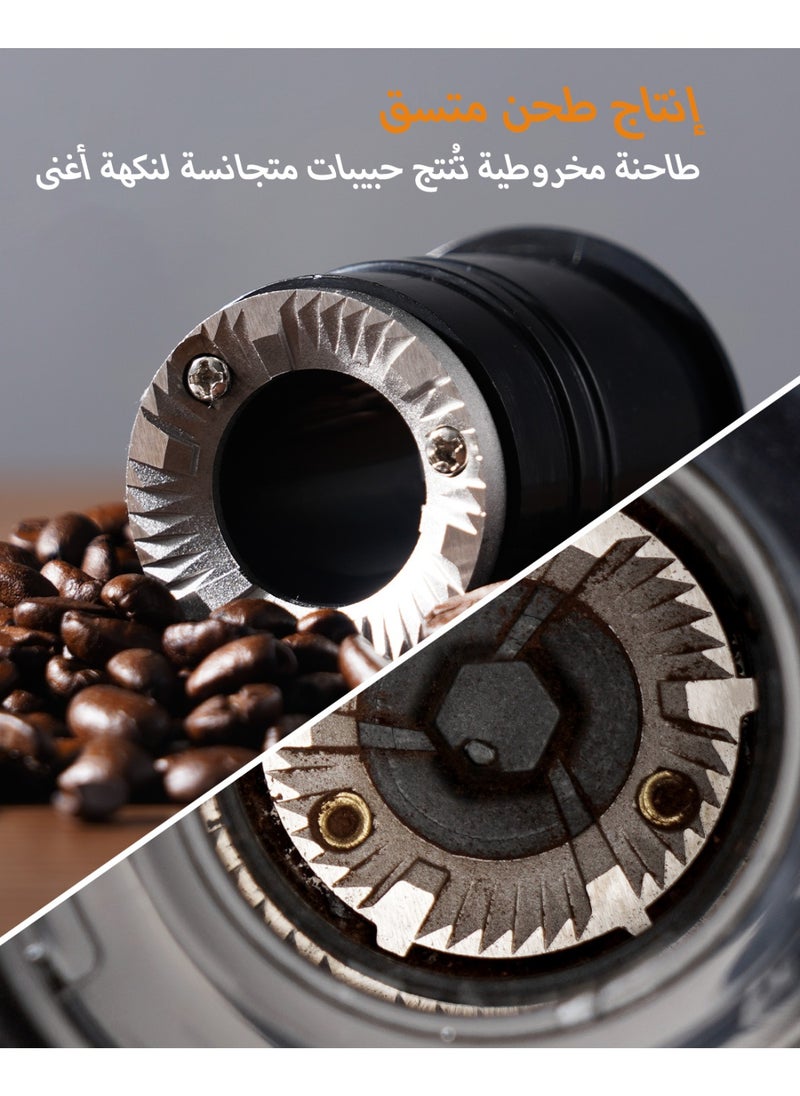 ibsun - Burr Coffee Grinder Electric with 32 Grinding Sizes, Coffee Bean Grinder with 40 Seconds Adjustable Electronic Timer v60 - Image 1
