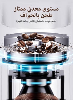 ibsun Burr Coffee Grinder Electric with 32 Grinding Sizes, Coffee Bean Grinder with 40 Seconds Adjustable Electronic Timer v60  - Image 2